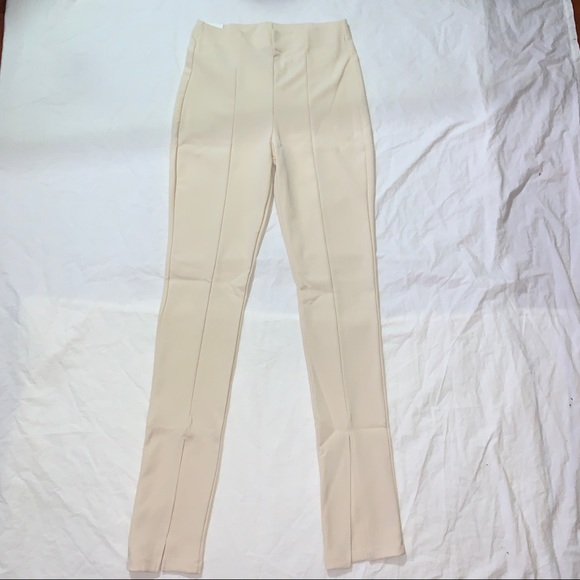 Zara beige split ottoman tousers - Picture 6 of 6